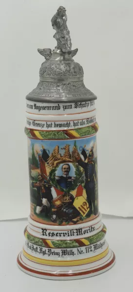 Baden Porcelain Reservist Beer Stein Visuel 1 principal